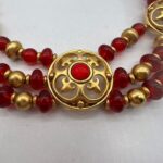 Vintage 1980s Red Lucite Collar Necklace