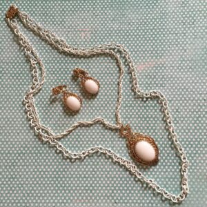 1970s-White-Enamel-Double-Chain-Milkglass-Pendant-Necklace-3.jpg