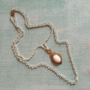 1970s-White-Enamel-Double-Chain-Milkglass-Pendant-Necklace.jpg