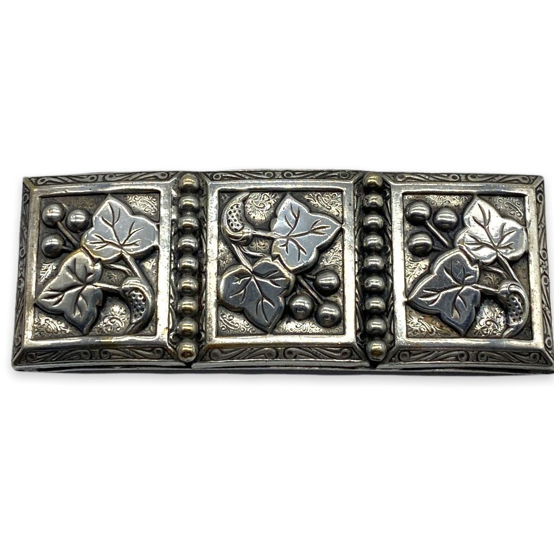 Early Large Grape Motif Panel Brooch by Ernest Steiner
