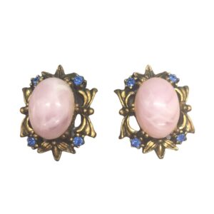 Faux-Rose-Quartz-Cabochon-Rhinestone-Clip-Back-Earrings4.jpg