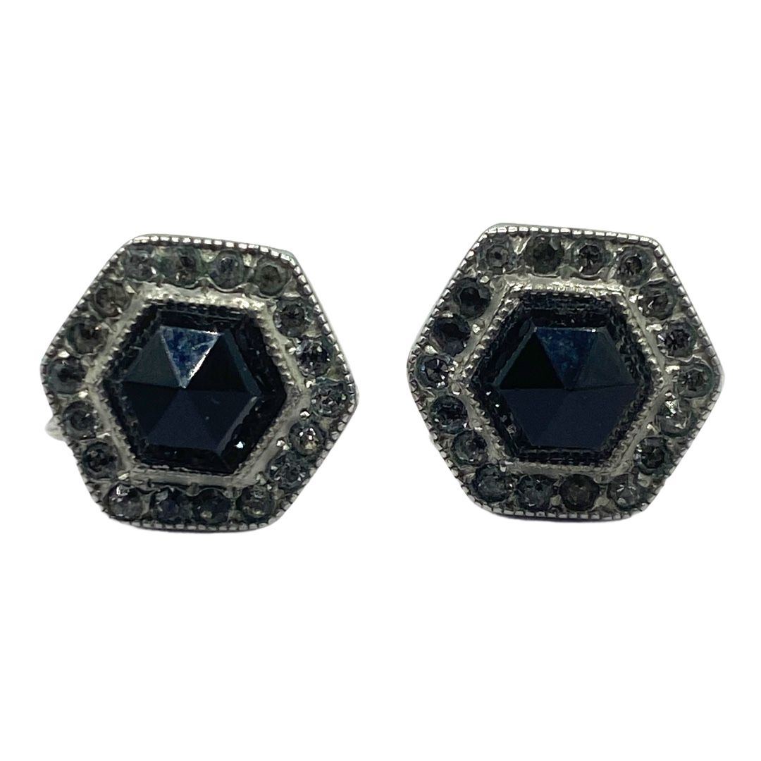 Rare Fishel Nessler Sterling Deco Earrings