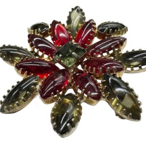 Gray-and-Red-Cabochon-Stylized-Flower-Brooch.jpg