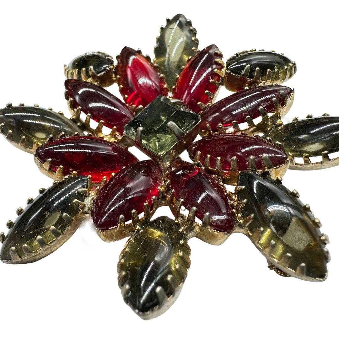 Gray-and-Red-Cabochon-Stylized-Flower-Brooch.jpg