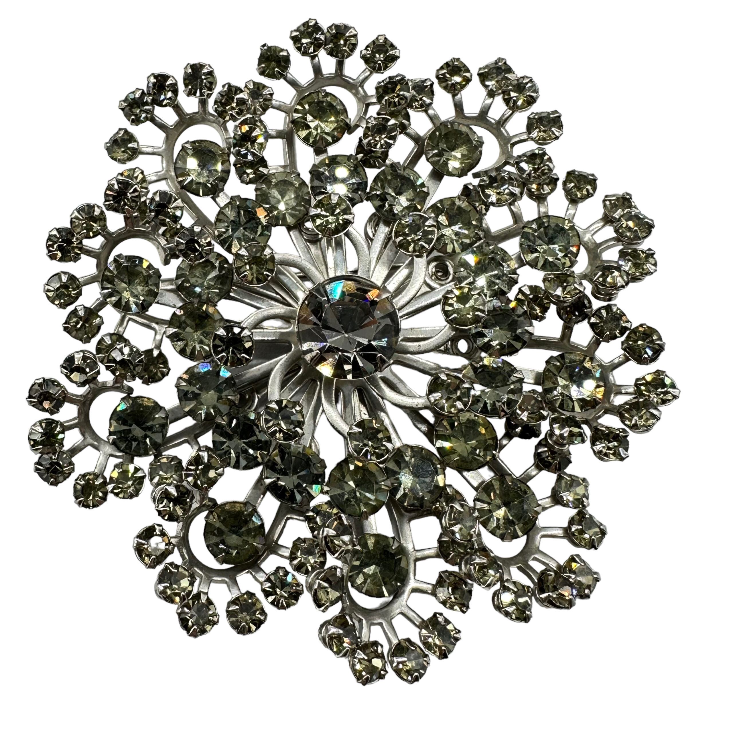 Huge Gray Swedged Brooch