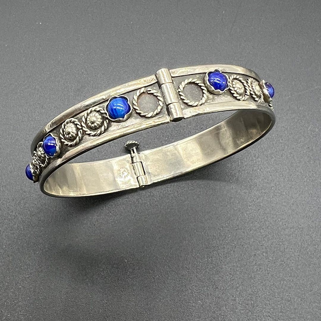 Italian-silver-faux-lapis-bangle-bracelet2.jpg