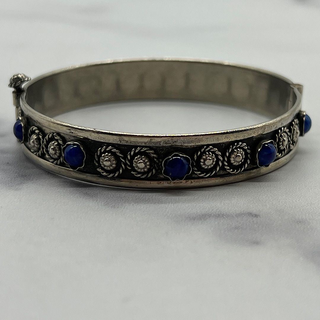 Italian-silver-faux-lapis-bangle-bracelet4.jpg