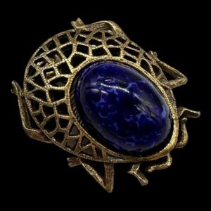 J.J.-Scarab-Pin-with-Faux-Lapis-Stone.jpg