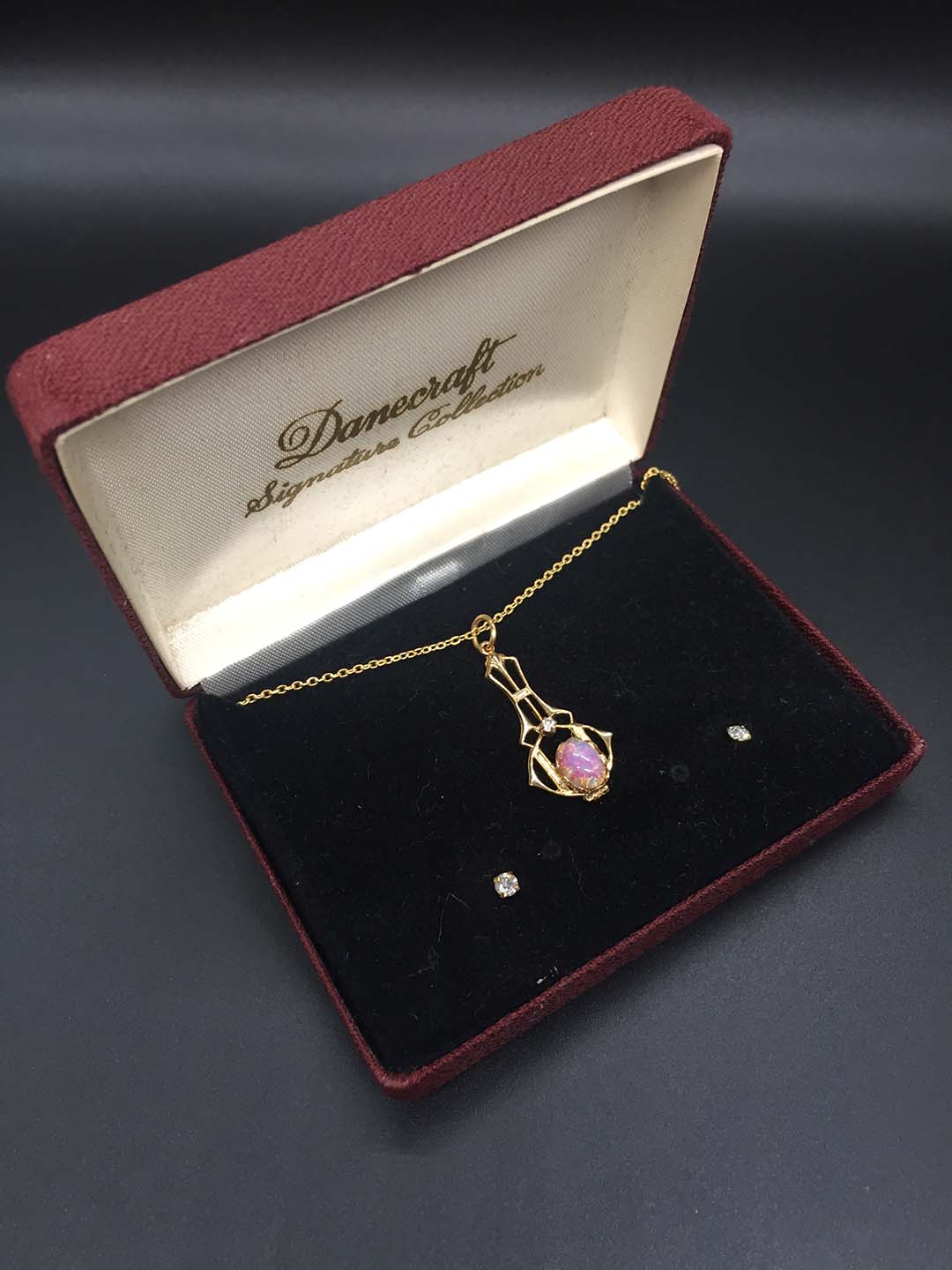 Opal Danecraft Signature Collection Pendant Necklace in Original Box