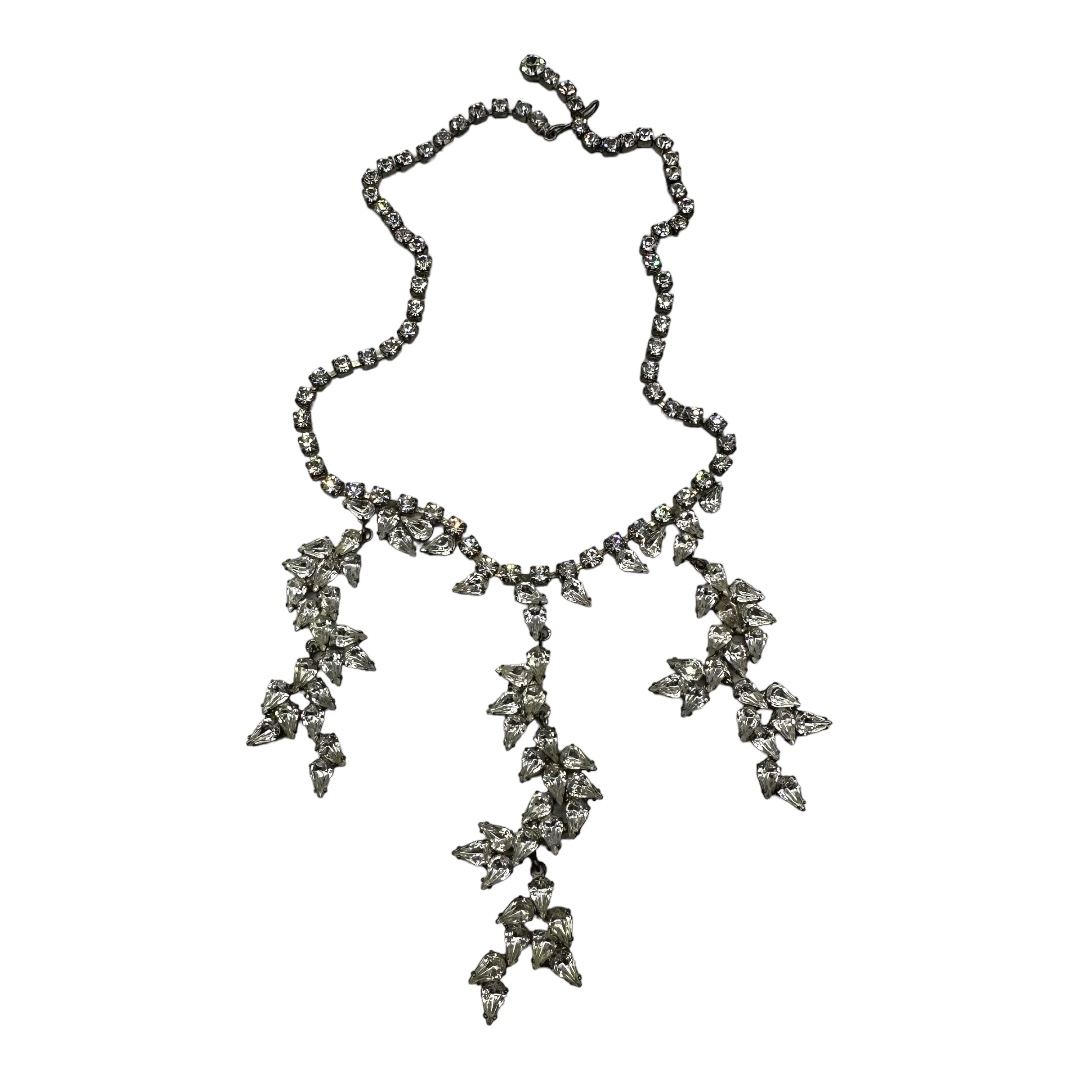 Vintage Rhinestone Crystal Necklace