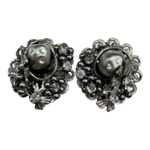 Robert-Filigree-Gun-Metal-Color-Floral-Earrings.jpg