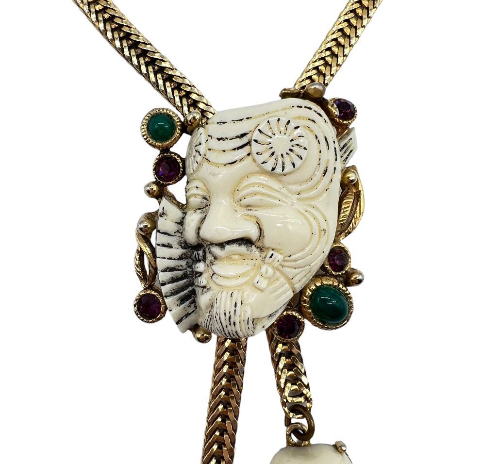 Selro-Japanese-NOH-Mask-Bolo-Lariat-Necklace3.jpg