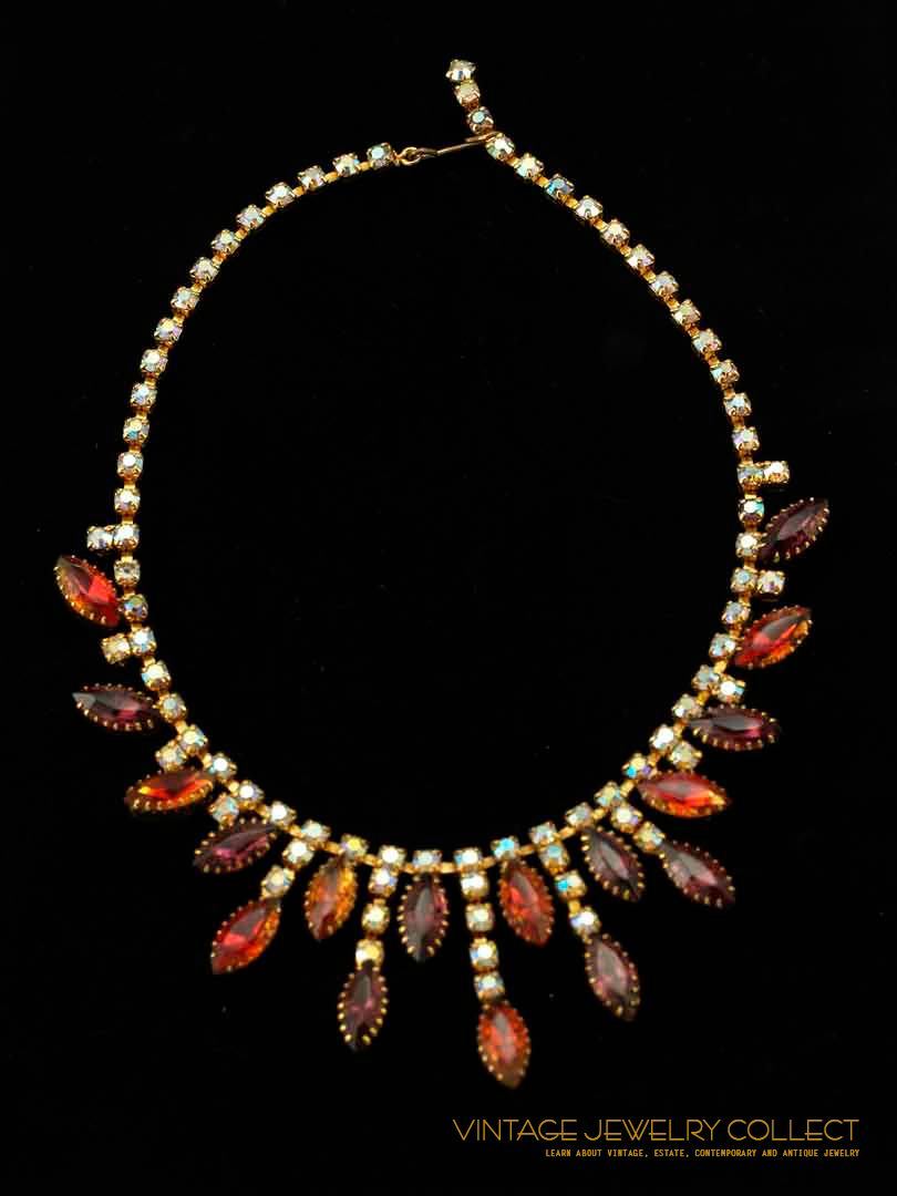 Drippy Bib Necklace With Amazing Color Palette