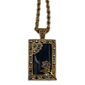 Vintage-Black-Glass-Pendant-with-Faux-Marcasite-Stones2.jpg