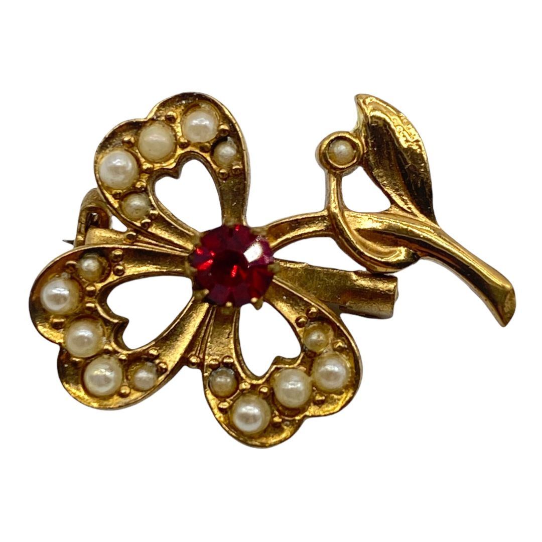 Vintage Coro Clover Leaf Scatter Pin