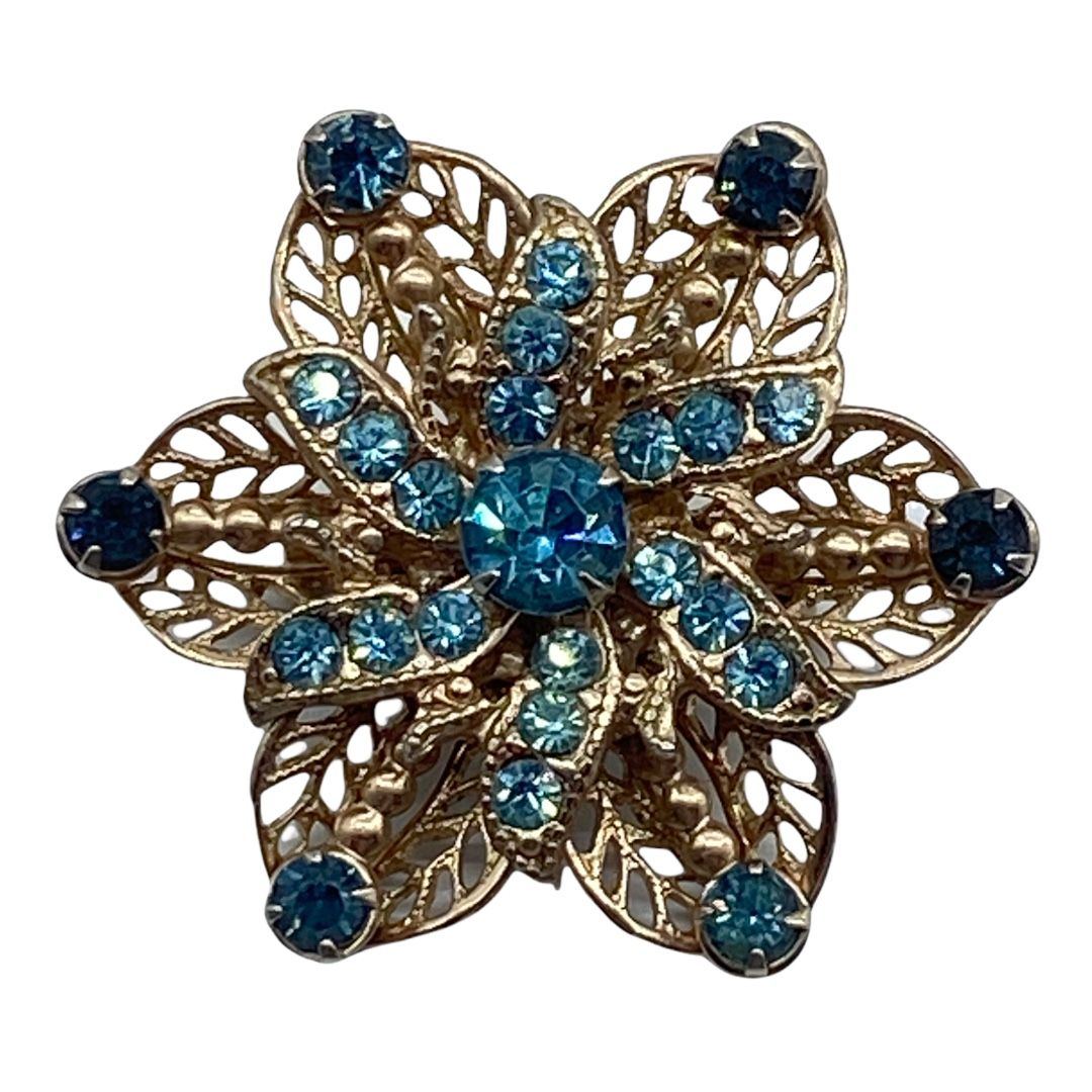 Vintage Filigree Floral Scatter Pin