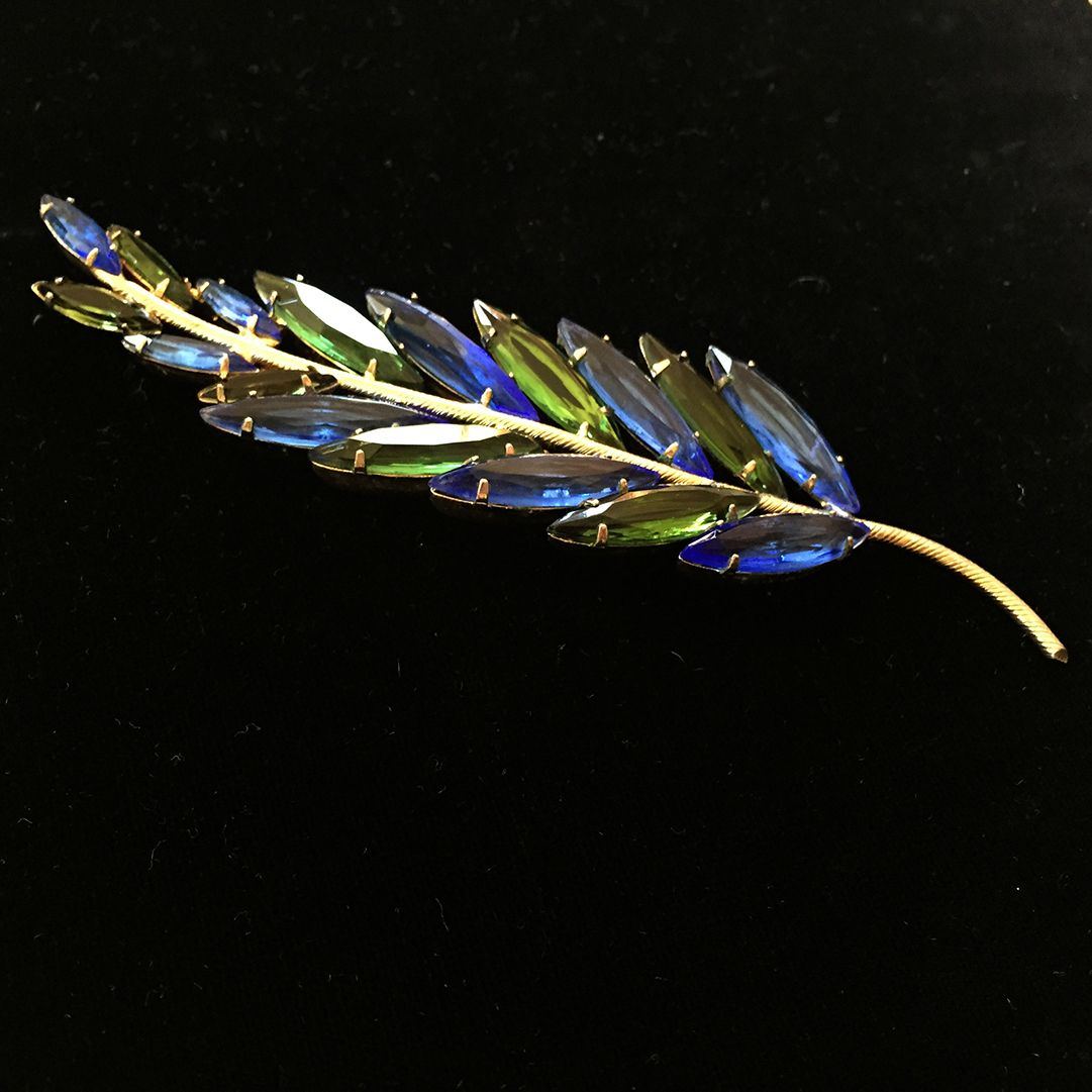 Vintage-Green-and-Blue-Rhinestone-Stylized-Leaf-Pin-2.jpg