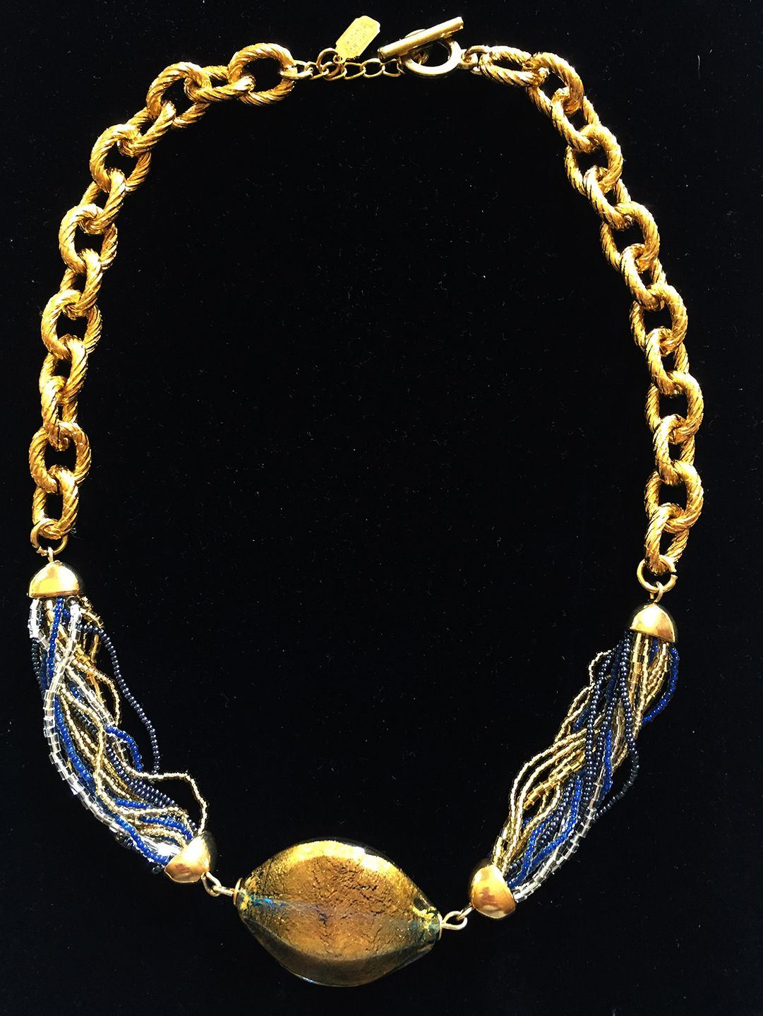 Vintage Italian Murano Glass Necklace by Cortina Murrina
