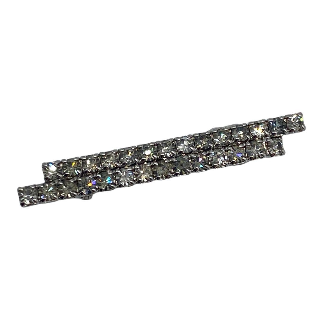 Vintage Rhinestone Bar Pin