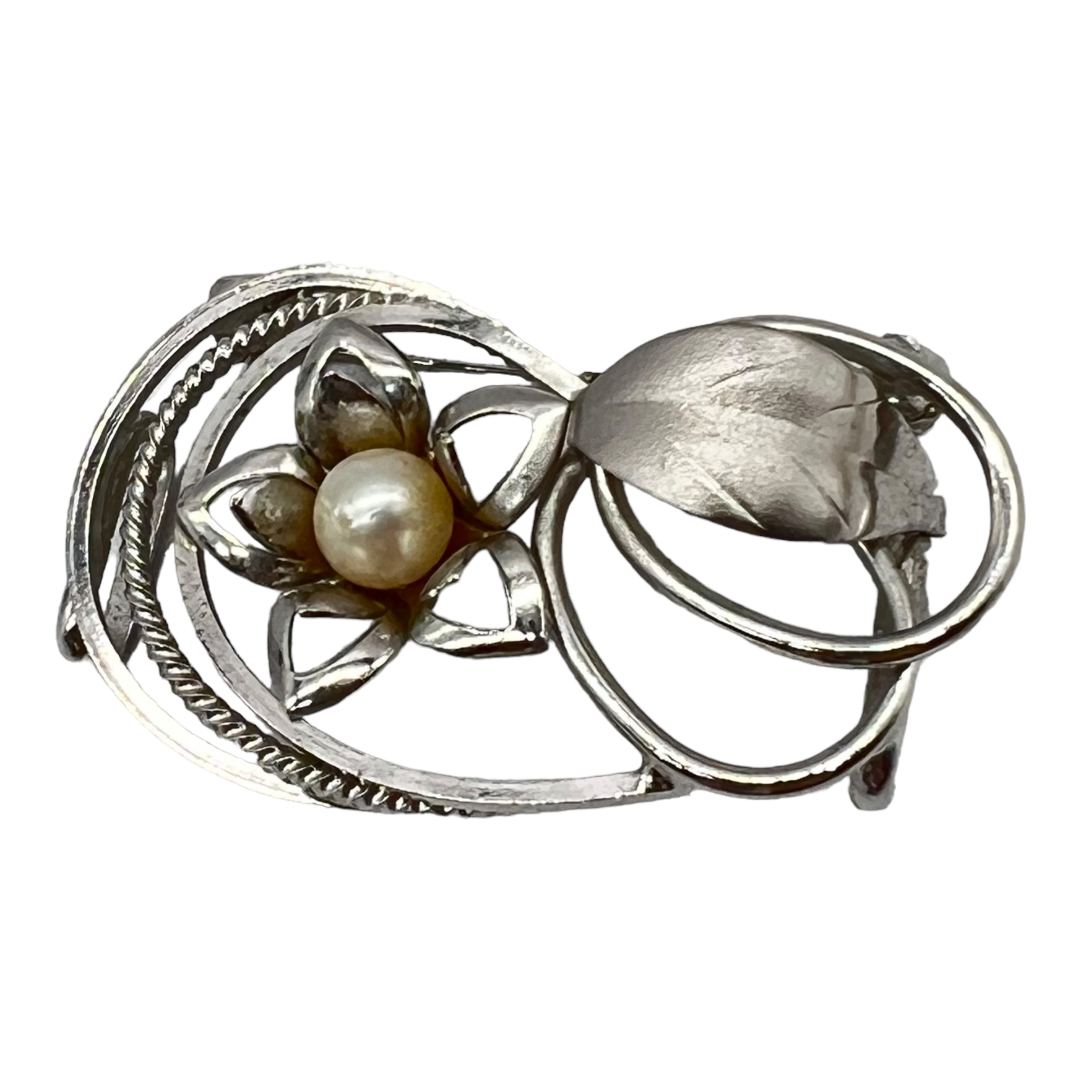 Vintage Flower Slide Pin Brooch