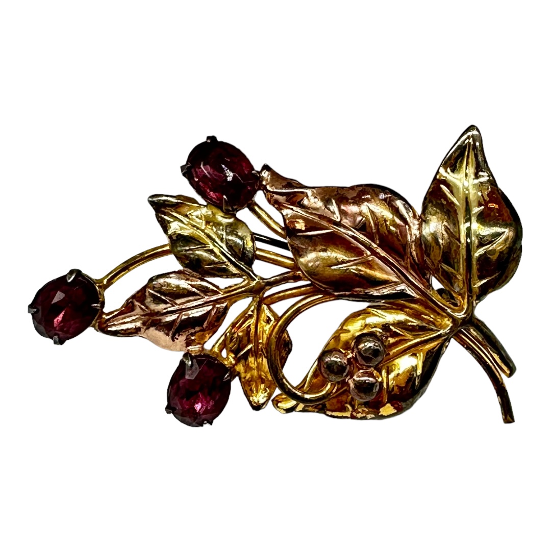 Sterling c.1950s Gold Filled Brooch