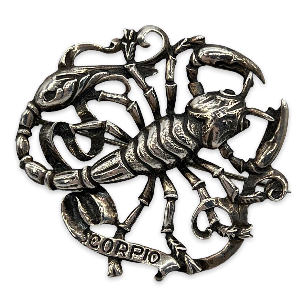 Sterling Cini Scorpio Pin