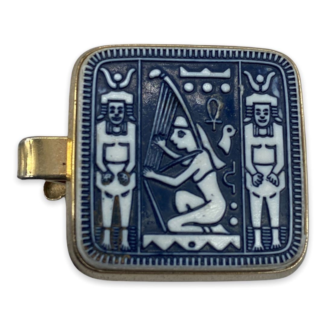 Vintage Egyptian-Revival Tie Clip