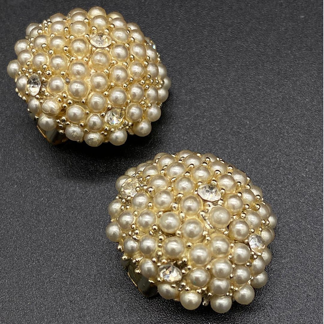 Vintage Reinad Faux Pearl Earrings