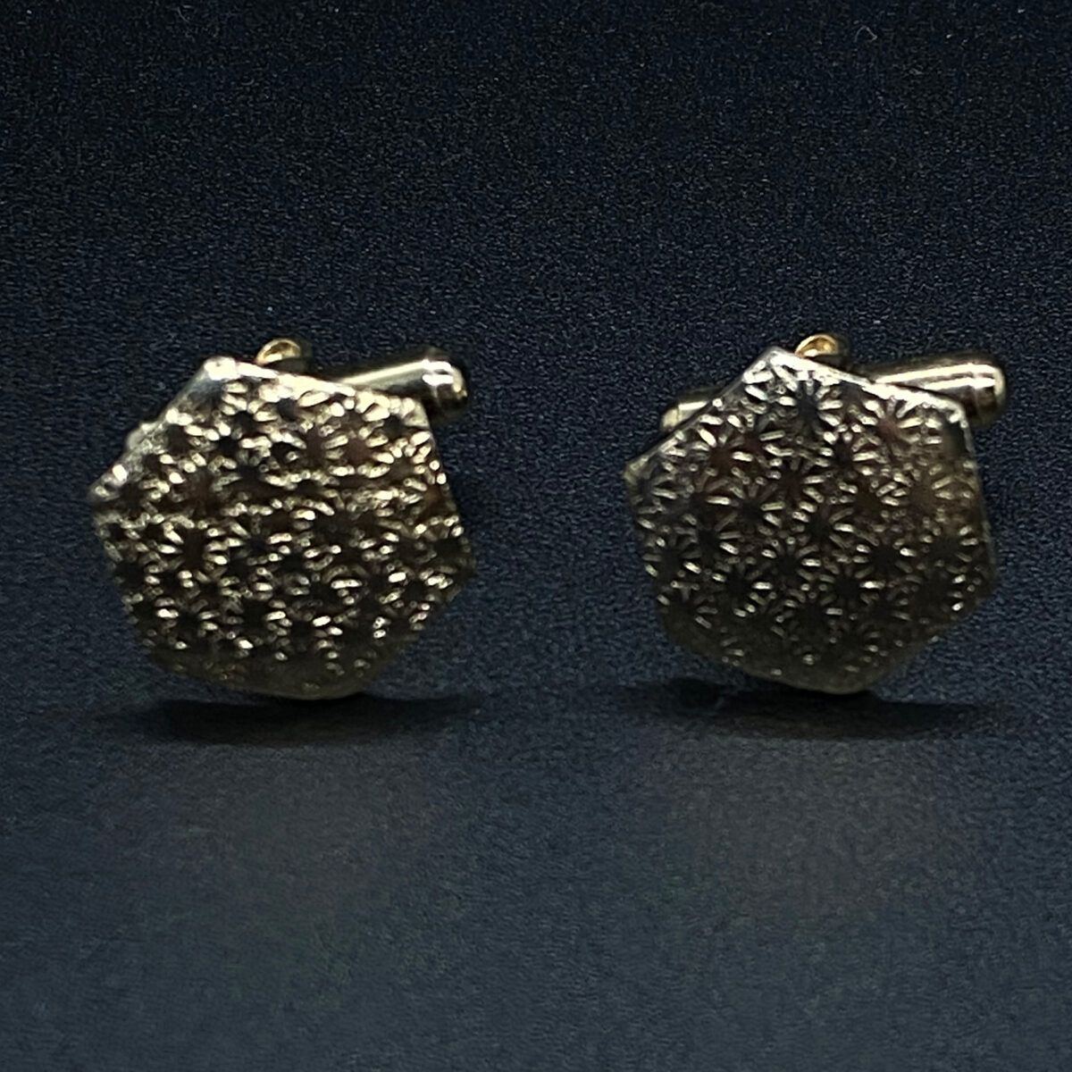 Vintage Gold Tone Tailored Men's Cuff Links