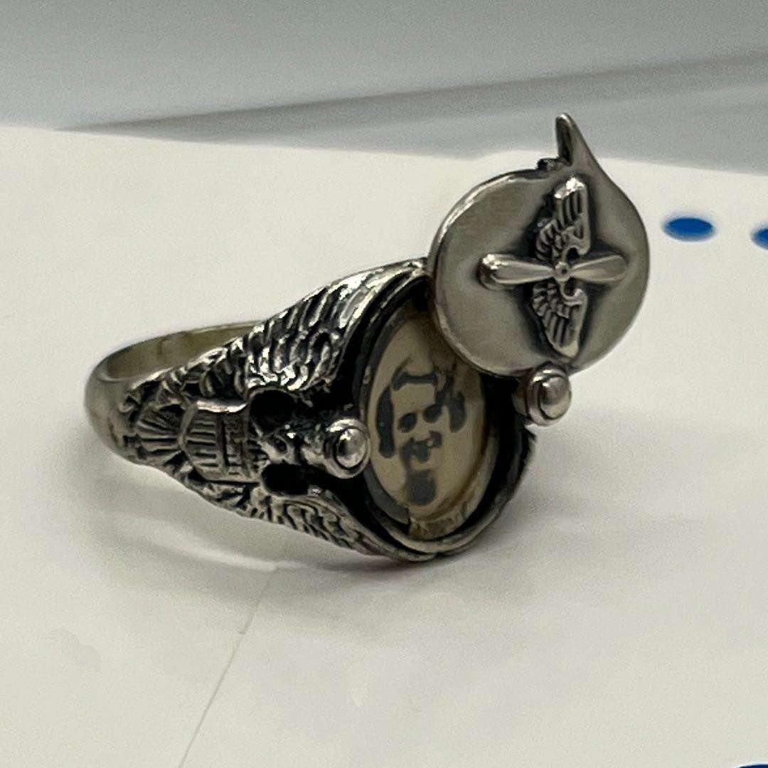 WWII Sweetheart Sterling Ring #14