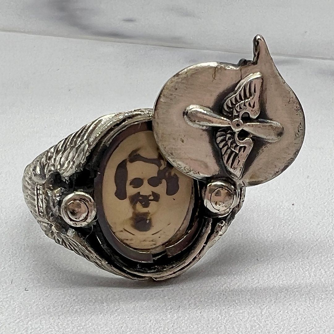 WWII Sweetheart Sterling Ring #4