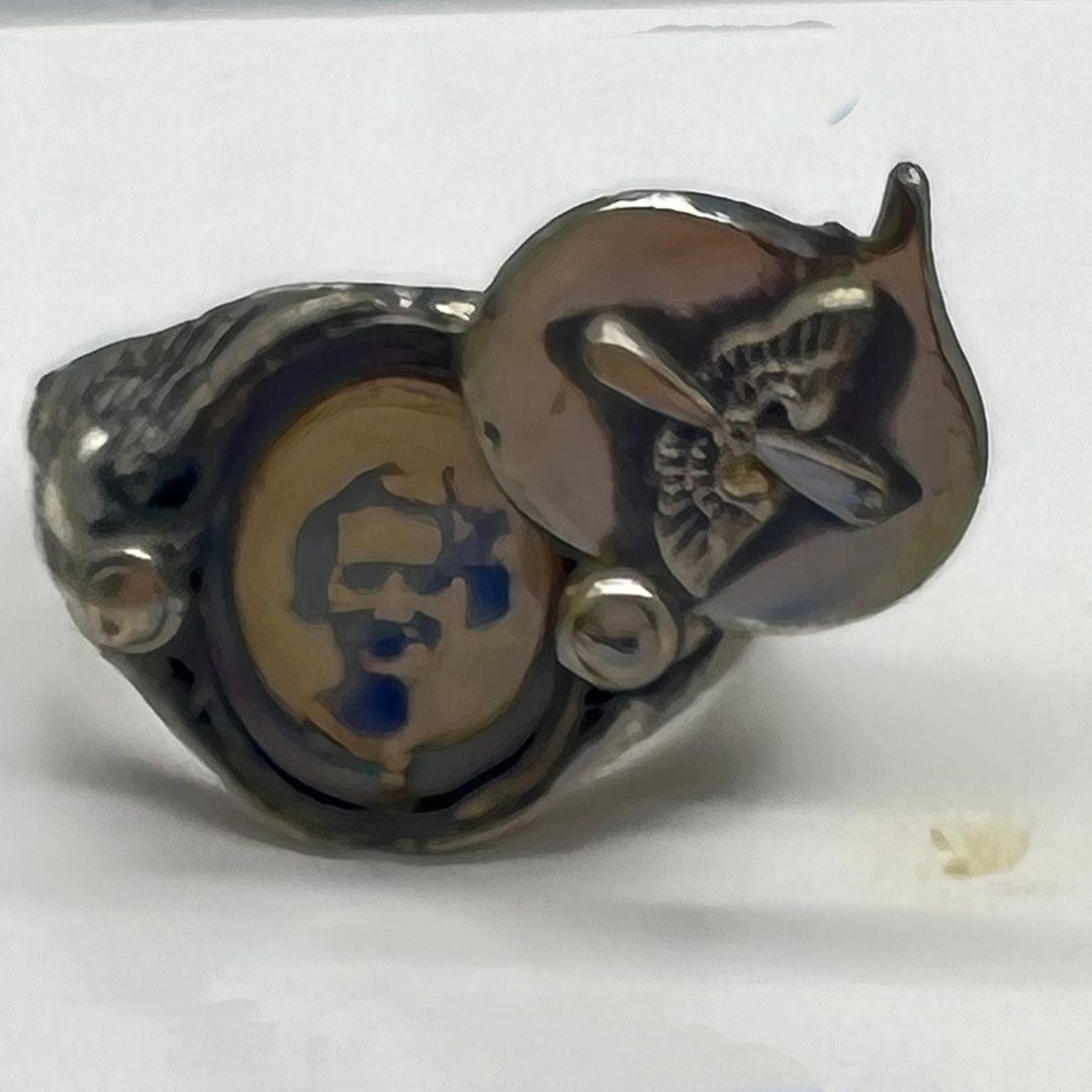 WWII Sweetheart Sterling Ring #8