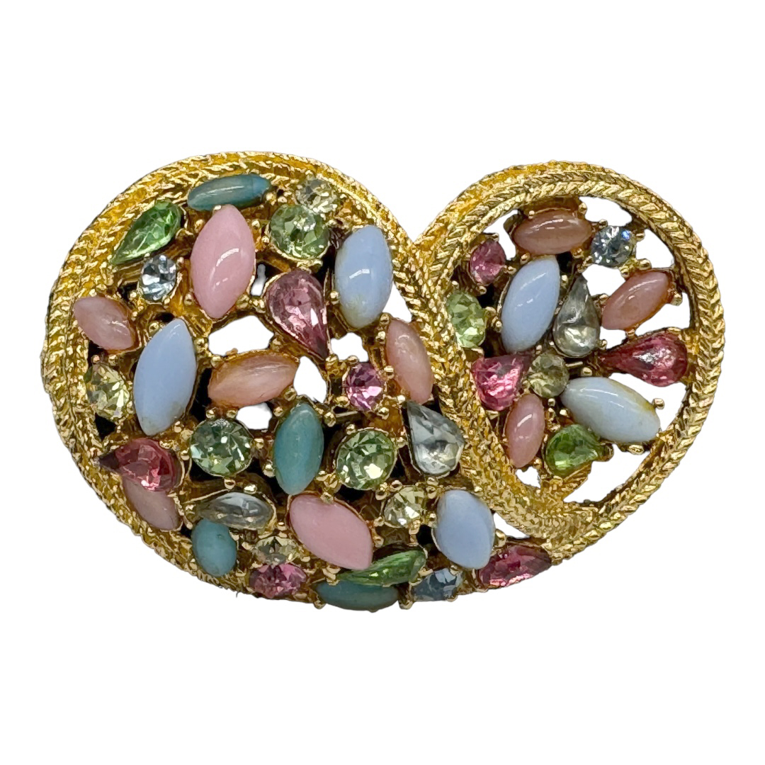 Vintage Art Paisley-shaped Brooch